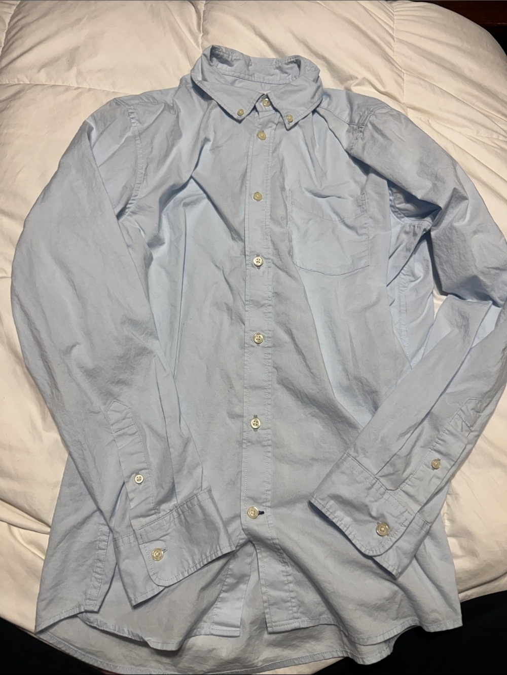 GAP Men's Pale Blue Button-Down Dress Shirt